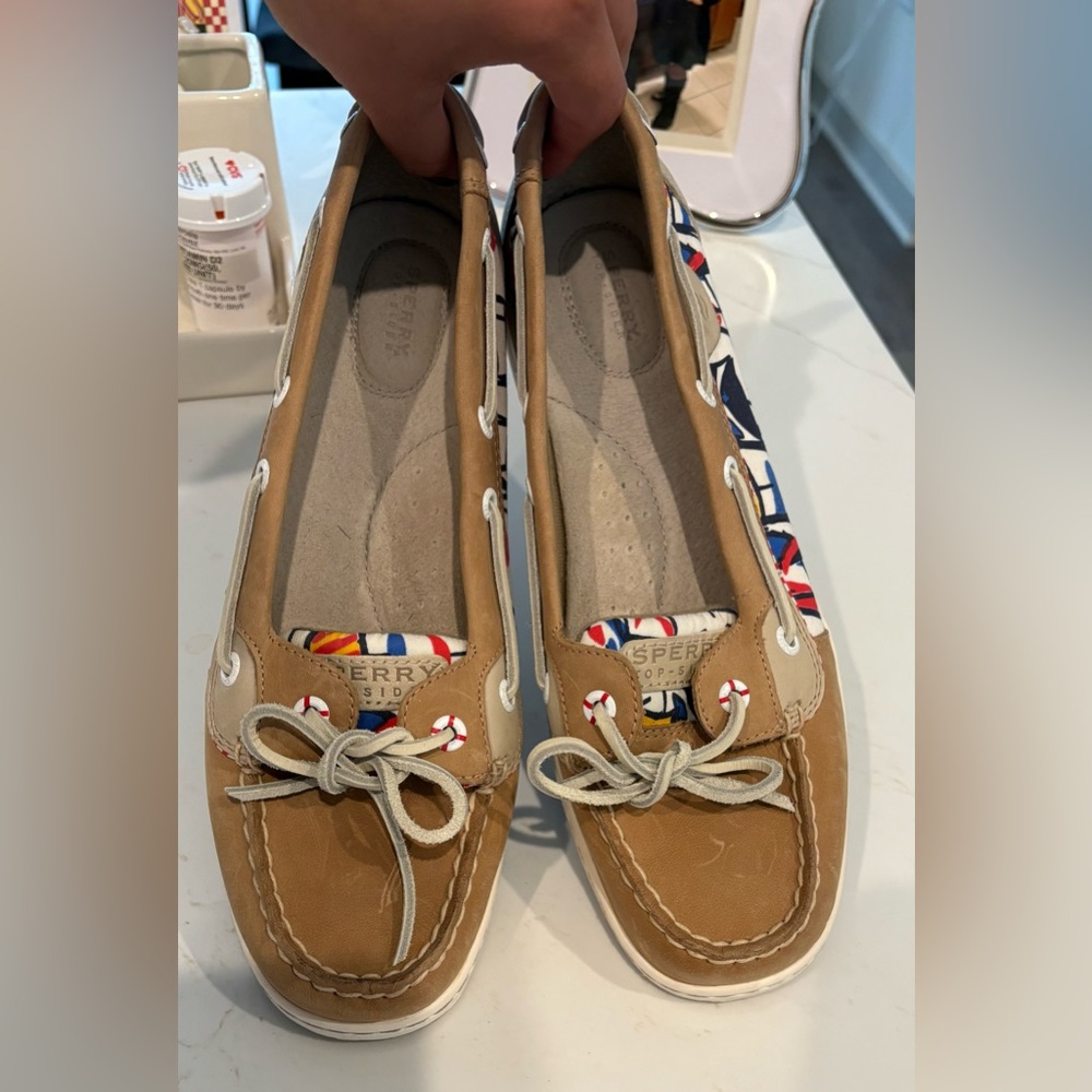 Sperry Women’s Tan Leather Boat Shoes * Sz. 10